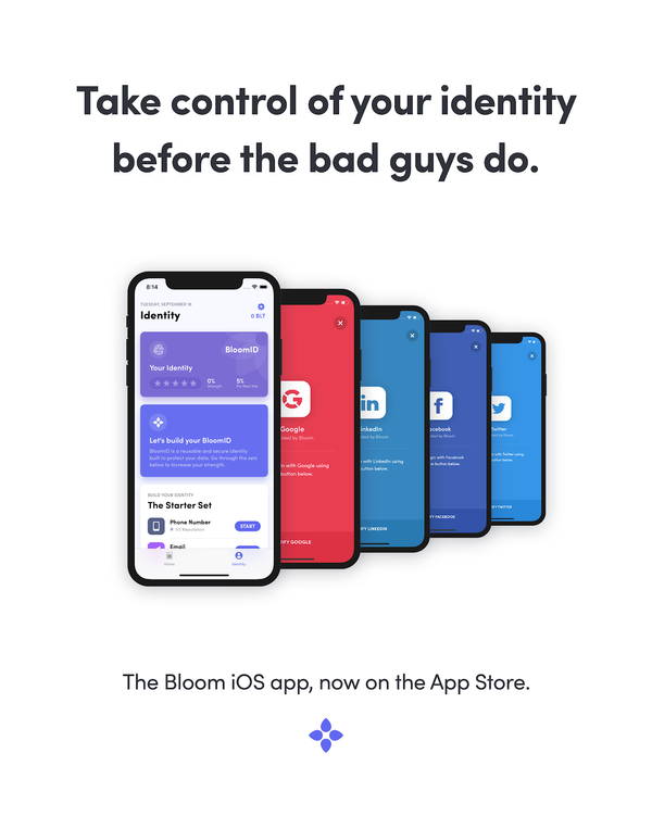 Bloom iOS App Launches — Protecting Your Data with Blockchain Security